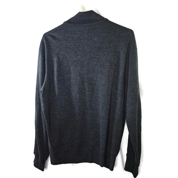 Polo Ralph Lauren Performance Full Zip Gray Sweater Pockets Size Large - Picture 6 of 6